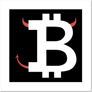 Bitcoin Devil Posters and Art